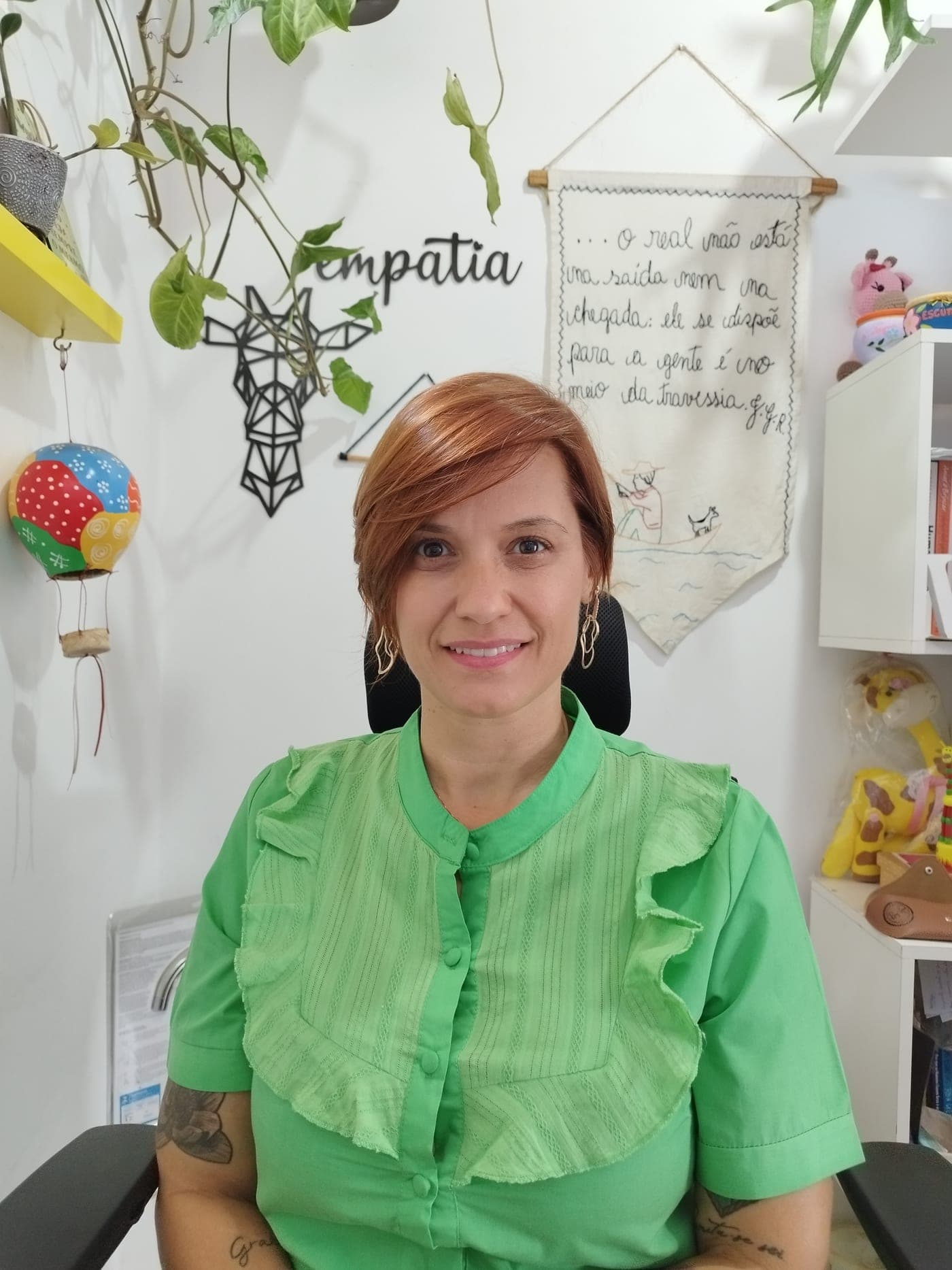 Bruna Perillo em seu consultório